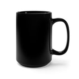 Social Distancing Black Mug 15oz for right-handers